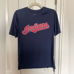 Youth Athletic T-Shirt - Francisco Lindor #12, Cleveland Indians
